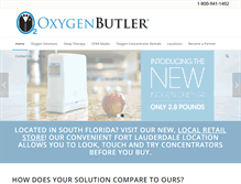 Tablet Screenshot of oxygenbutler.com